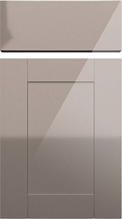 Wessex High Gloss Pebble Grey Kitchen Doors