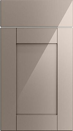 Wessex High Gloss Stone Grey Kitchen Doors