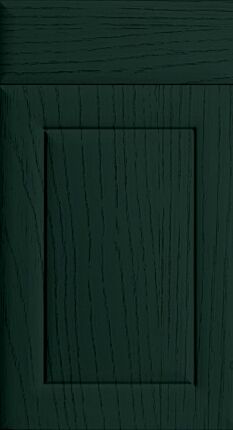 Ashford Paint Flow Matt Fir Green Kitchen Doors