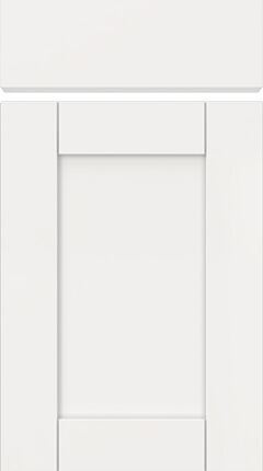 Shaker Porcelain White Kitchen Doors