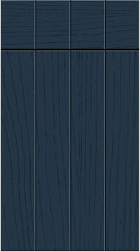 Austin Paint Flow Matt Indigo Blue Kitchen Doors