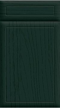 Euroline Paint Flow Matt Fir Green Kitchen Doors