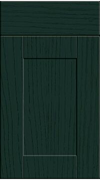 Shaker Paint Flow Matt Fir Green Kitchen Doors