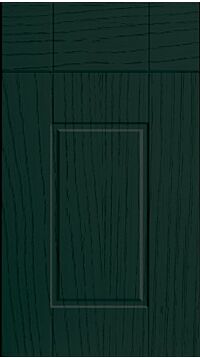 Surrey Paint Flow Matt Fir Green Kitchen Doors