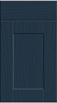 Shaker Paint Flow Matt Indigo Blue Kitchen Doors