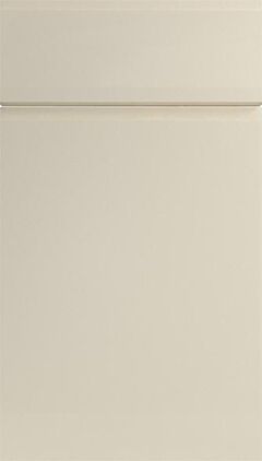 Handleless High Gloss Ivory Kitchen Doors