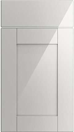 Wessex High Gloss Light Grey Kitchen Doors