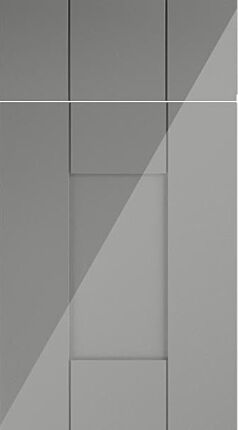 Buckingham High Gloss Pebble Grey Kitchen Doors