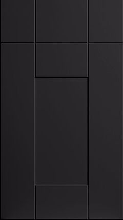 Warwick Matt Black Kitchen Doors