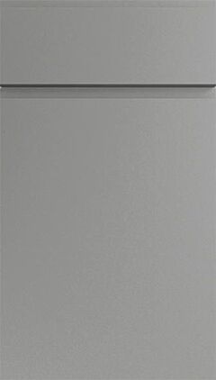 Handleless Pebble Grey Kitchen Doors